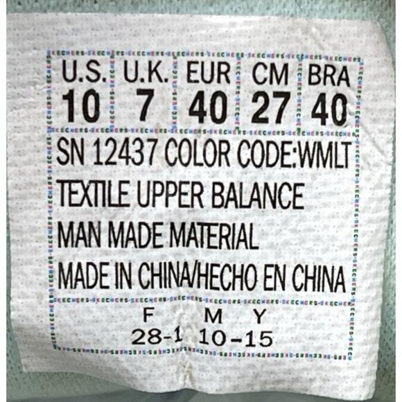 Skechers Burst Women's White/Yellow/Blue Lace-Up Athletic Shoes Size 10 - Picture 7 of 9